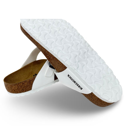 Birkenstock Gizeh Unisex Birko-Flor Regular Fit Sandals - White