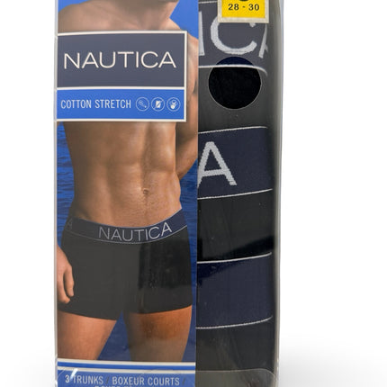 Nautica Cotton Stretch Trunk 3 pack - Black