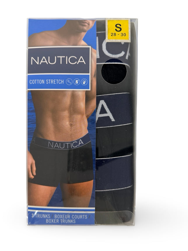 Nautica Cotton Stretch Trunk 3 pack - Black