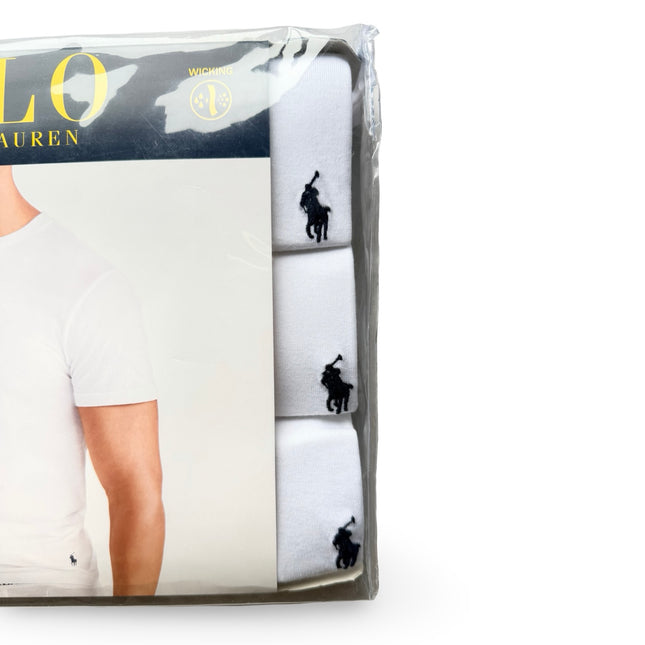 Polo Ralph Lauren Men's Cotton Crew Neck T-Shirt 3 Pack - White