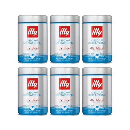 Illy Decaf Classico Ground Coffee Medium Roast 1.5kg (6 x 250g)