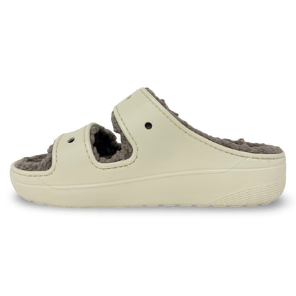Crocs Classic Cozzzy Sandal – Bone/Mushroom