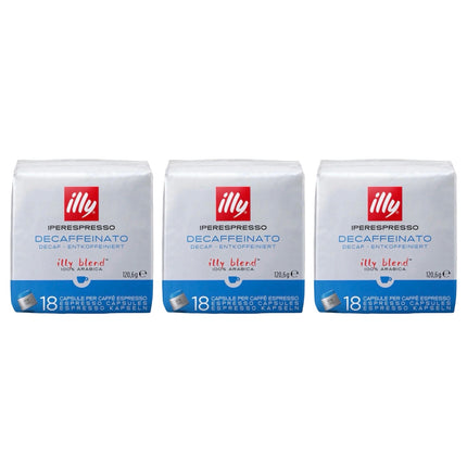 Illy Decaf Classico iPerespresso Capsules Medium Roast 54 Pack (3 x 18)