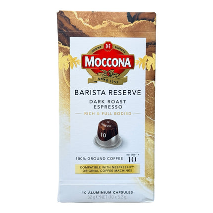 Moccona Barista Reserve Dark Espresso Coffee Capsules Intensity 10 