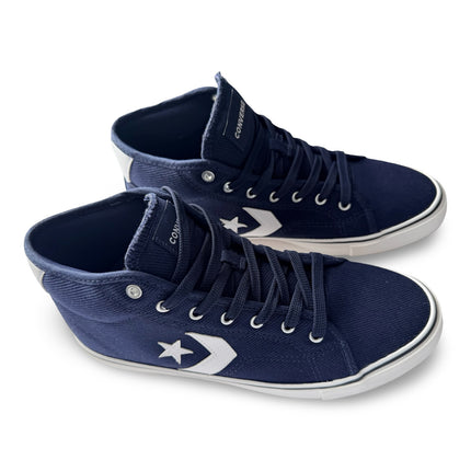 Converse Men's Star Replay Mid Unisex Sneakers – Obsidian/White/Black