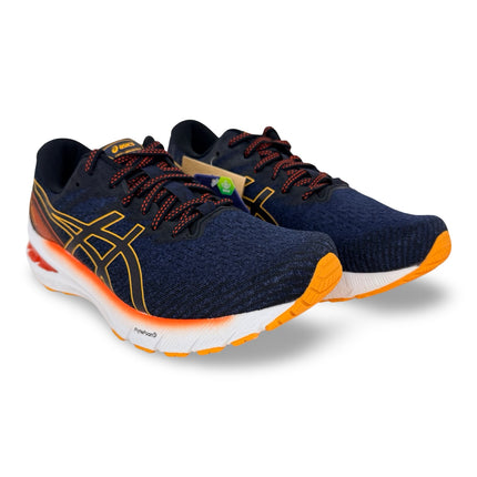 Top view of ASICS Men’s GT-2000 10 engineered mesh running shoes – Deep Ocean/Amber
