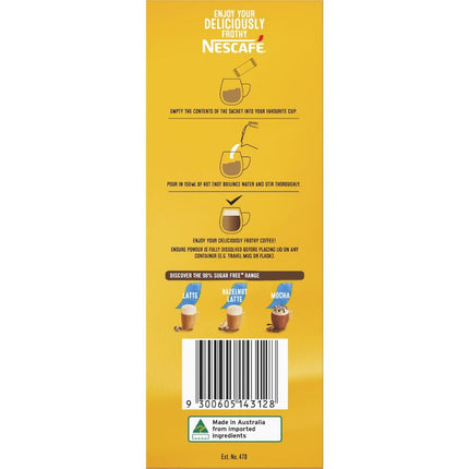 Nescafe 98% Sugar Free Caramel Latte Coffee Sachets - 130 Pack