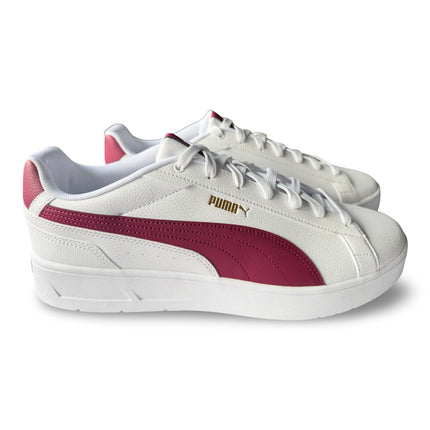 Puma Men’s Court Classico Sneakers – White/Maroon/Gold