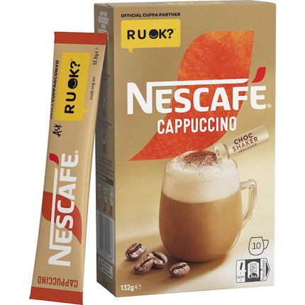 Nescafe Cappuccino Coffee Sachets - 100 Pack