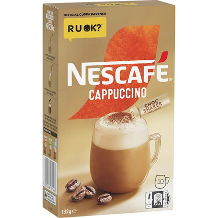 Nescafe Cappuccino Coffee Sachets 10 Pack