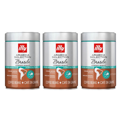 Illy Arabica Selection Brazil Whole Bean Coffee Medium Roast 750g (3 x 250g)