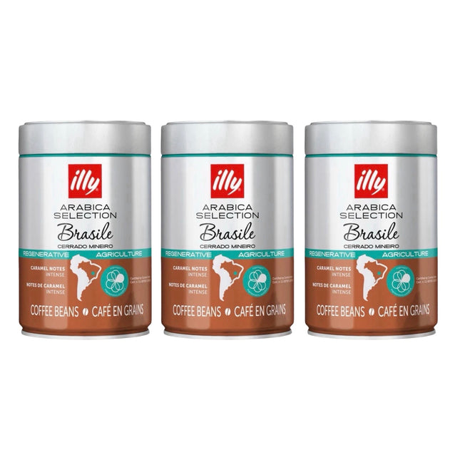 Illy Arabica Selection Brazil Whole Bean Coffee Medium Roast 750g (3 x 250g)