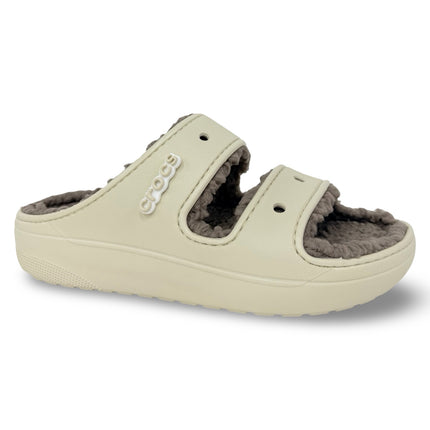 Crocs Classic Cozzzy Sandal – Bone/Mushroom