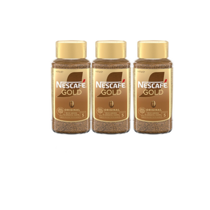 Nescafe Gold Original Soluble Instant Coffee 400g - 3 Pack