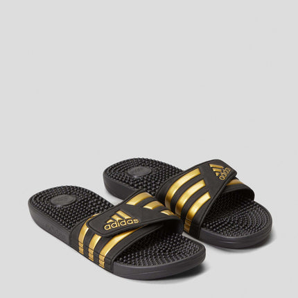 Adidas Men's Adissage Slides - Black/Gold/Black