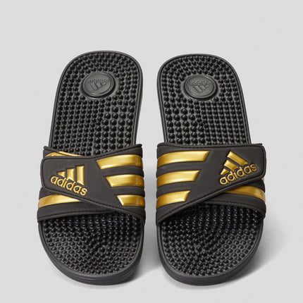 Adidas Men's Adissage Slides - Black/Gold/Black
