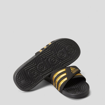 Adidas Men's Adissage Slides - Black/Gold/Black