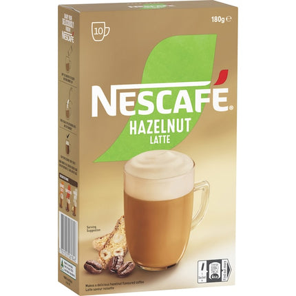 Nescafe Hazelnut Latte Coffee Sachets 100 Pack