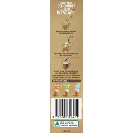 Nescafe Cappuccino Decaf Coffee Sachets - 100 Pack