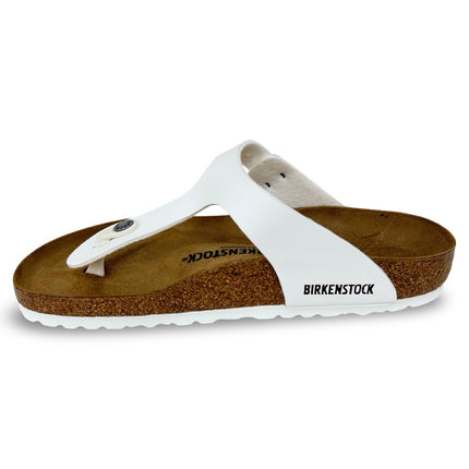 Birkenstock Gizeh Unisex Birko-Flor Regular Fit Sandals - White