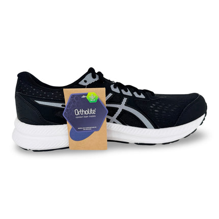 ASICS Men’s GEL-Contend 8 supportive everyday running trainers – Black/White