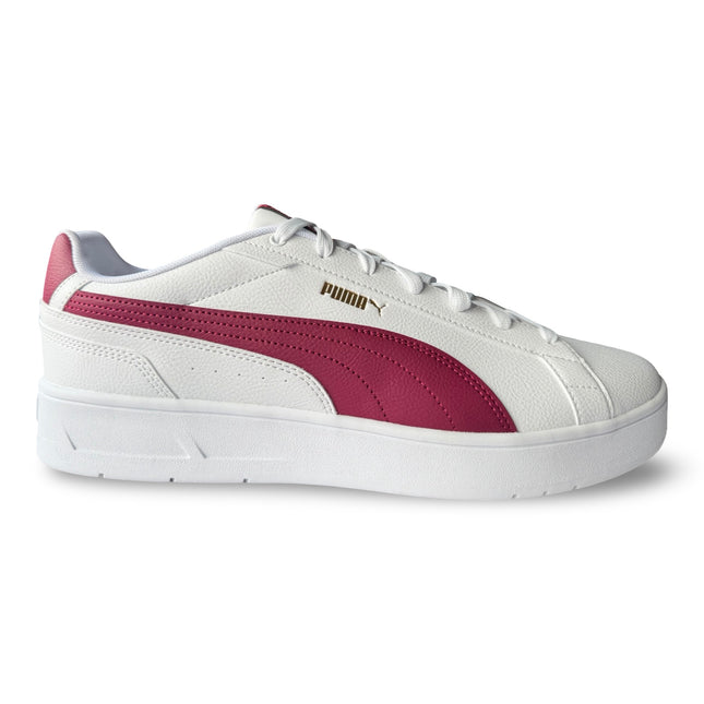 Puma Men’s Court Classico Sneakers – White/Maroon/Gold