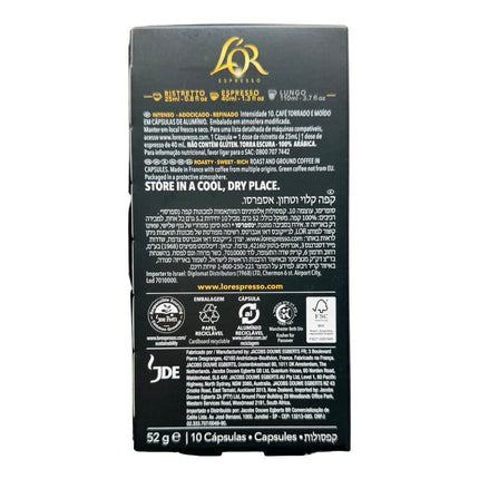 L'OR Espresso Supremo Coffee Capsules Intensity 10 – 100 Pack (Compatible with Nespresso Original Machines)