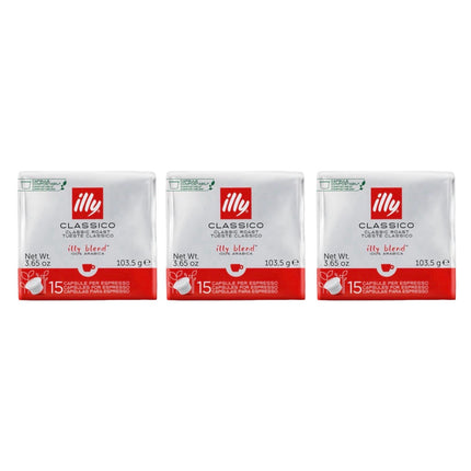Illy Classico MPS Coffee Capsules 45 Pack (3 x 15)