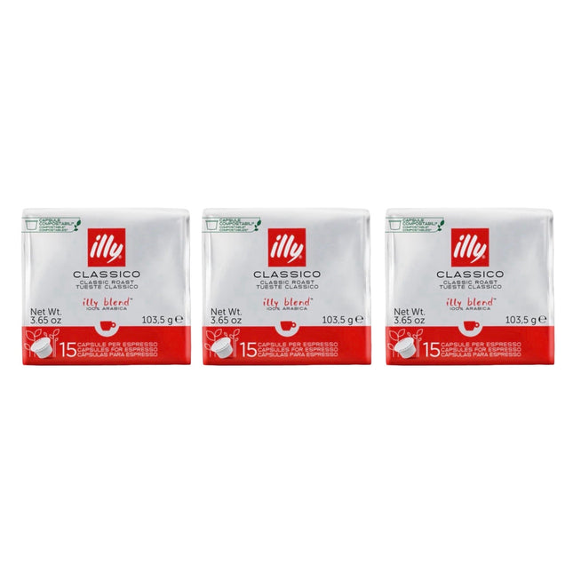 Illy Classico MPS Coffee Capsules 45 Pack (3 x 15)