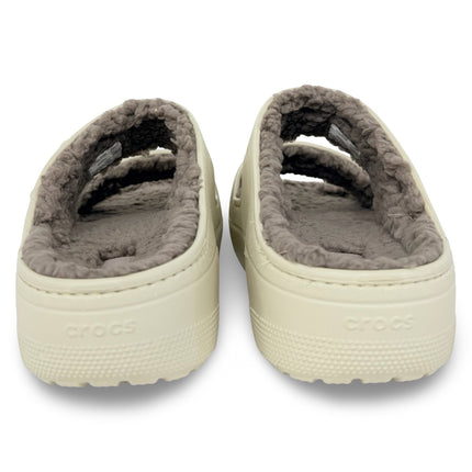 Crocs Classic Cozzzy Sandal – Bone/Mushroom