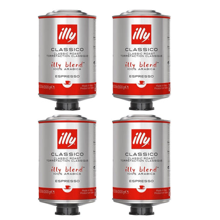 Illy Classico Whole Bean Coffee Medium Roast 6kg (4 x 1.5kg)