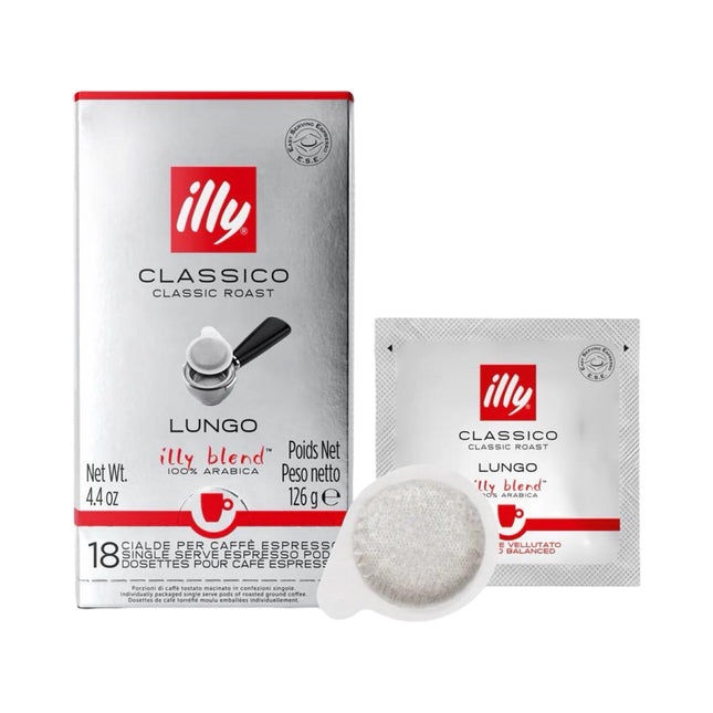Illy Lungo E.S.E. Coffee Pods Medium Roast – 18 Pack