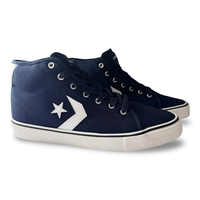 Converse Men's Star Replay Mid Unisex Sneakers – Obsidian/White/Black