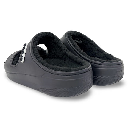 Crocs Classic Cozzzy Sandal – Black/Black