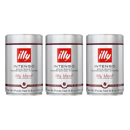 Illy Intenso Whole Bean Coffee Bold Roast 750g (3 x 250g)