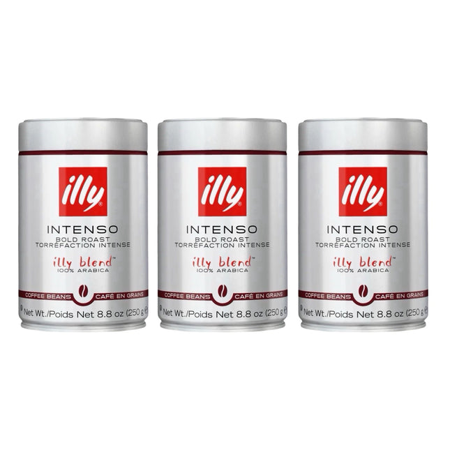 Illy Intenso Whole Bean Coffee Bold Roast 750g (3 x 250g)