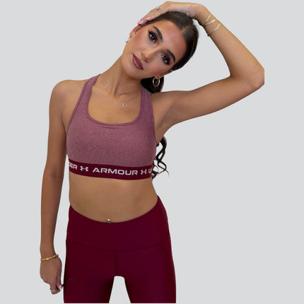 Under Armour women’s mid-support sports bra for gym and training