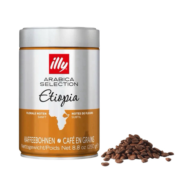 Illy Arabica Selection Ethiopia Whole Bean Coffee Medium Roast 250g