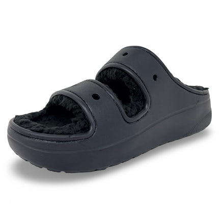 Crocs Classic Cozzzy Sandal – Black/Black