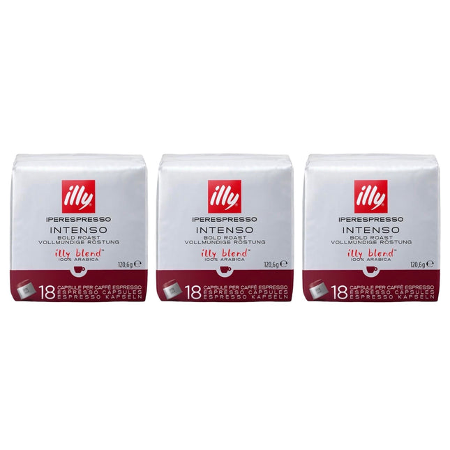 Illy Intenso iPerespresso Capsules Bold Roast 54 Pack (3 x 18)