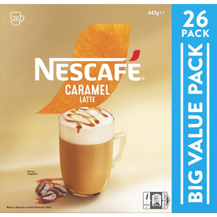 Nescafe Caramel Latte Coffee Sachets - 130 Pack