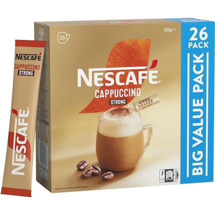Nescafe Cappuccino Strong Coffee Sachets 130 Pack