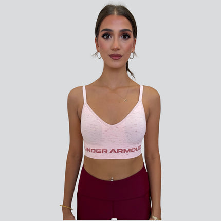 Under Armour women’s long sports bra with wide jacquard elastic band