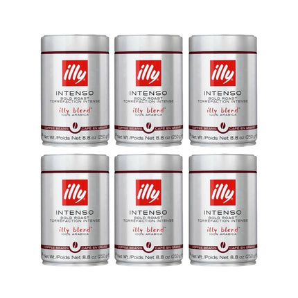 Illy Intenso Whole Bean Coffee Bold Roast 1.5kg (6 x 250g)