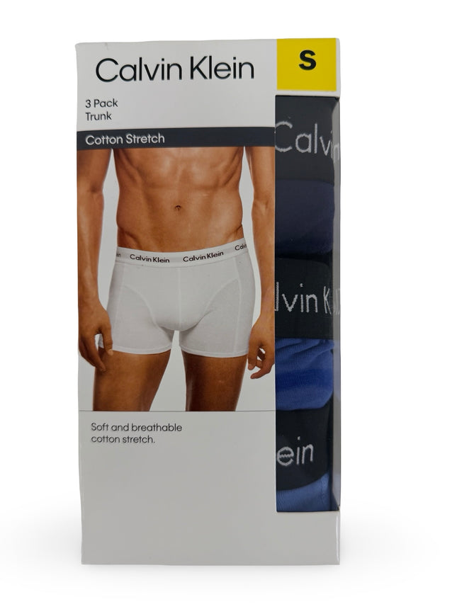Calvin Klein men’s trunks with logo waistband Navy Blue Cobalt