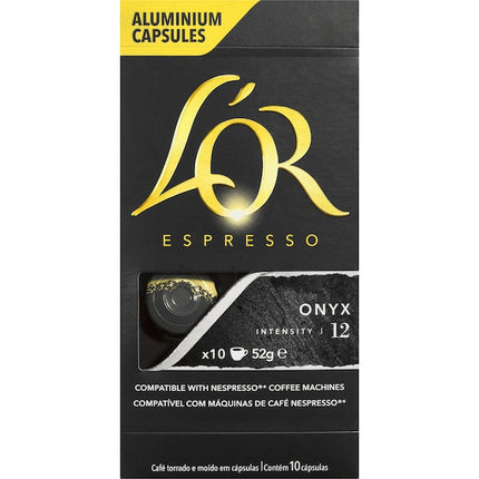 L'or Espresso Onyx Intensity 12 Coffee Capsules 100 Pack