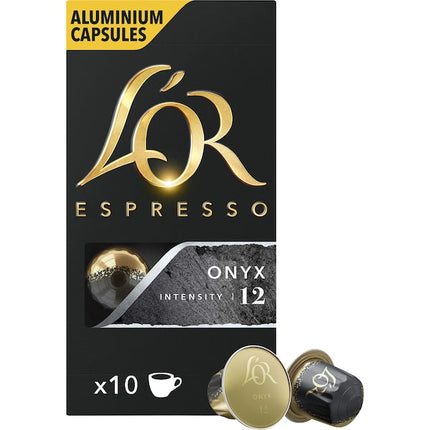 L'or Espresso Onyx Intensity 12 Coffee Capsules 100 Pack