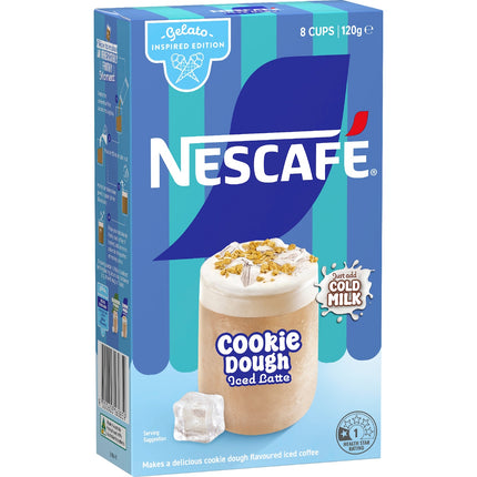 Nescafé Hazelnut Praline Iced Latte sachet pack front view
