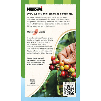Nescafé Hazelnut Praline Iced Latte Sachets - 80 Pack (10x8 Sachets)