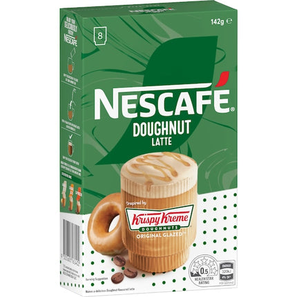 Nescafé Krispy Kreme Original Glazed Doughnut Latte coffee sachet pack front view
